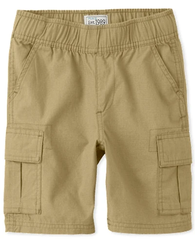 Boys Ripstop Pull On Cargo Shorts