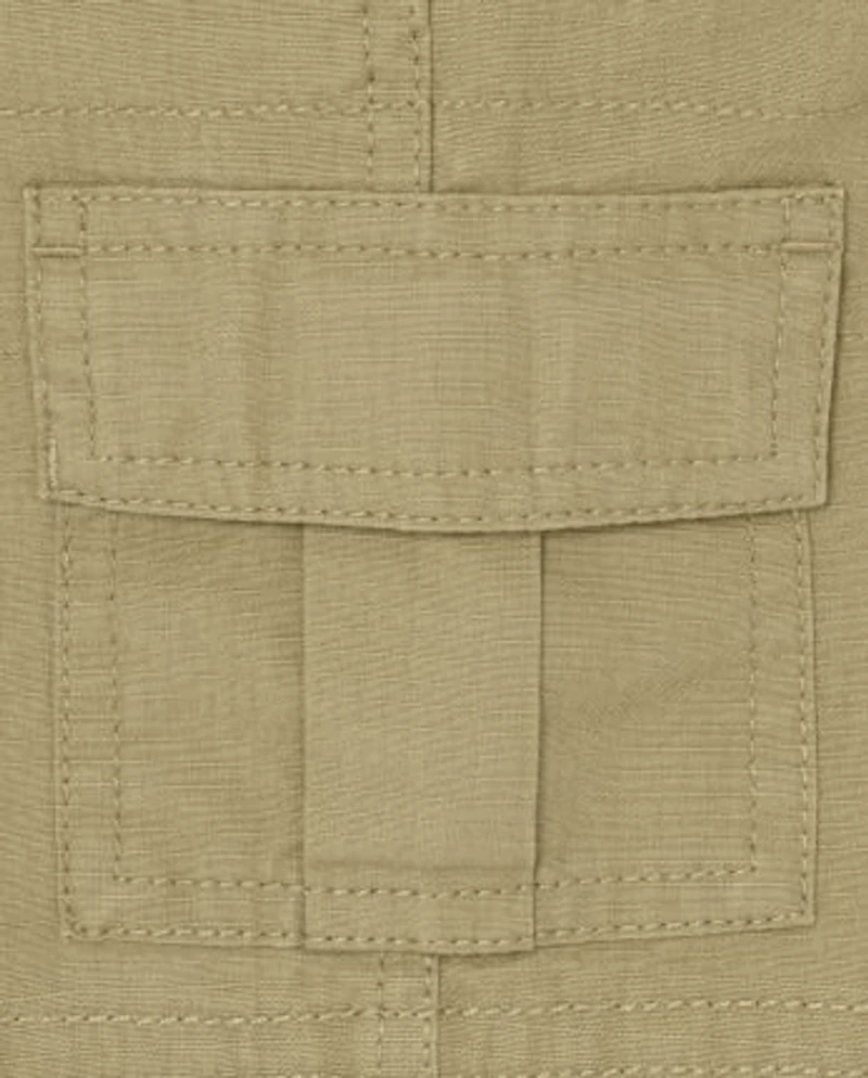 Toddler Boys Ripstop Pull On Cargo Shorts