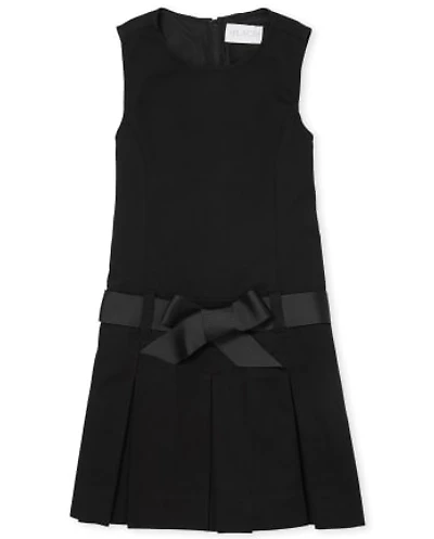 Toddler Girls Uniform Bow Jumper