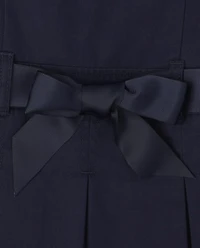 Toddler Girls Uniform Bow Jumper
