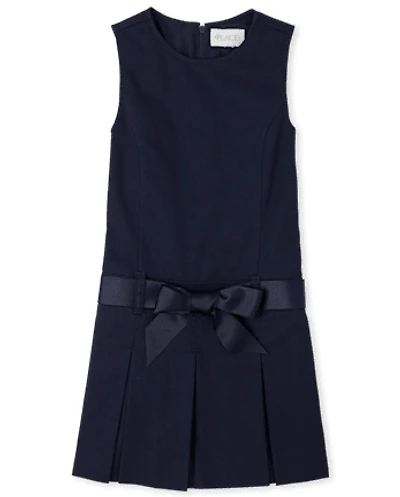 Toddler Girls Uniform Bow Jumper