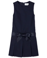 Toddler Girls Uniform Bow Jumper