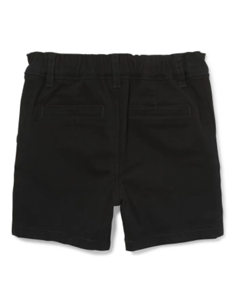 Short chino d'uniforme pour toute-petite fille