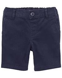 Toddler Girls Uniform Stretch Chino Shorts
