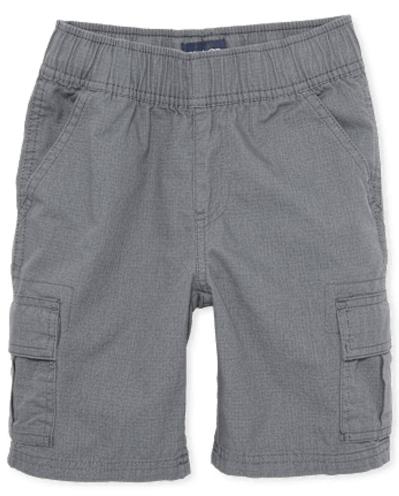 Boys Ripstop Pull On Cargo Shorts