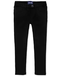 Jeggings à enfiler en tricot Ponte pour fille - Slim
