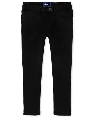 Jeggings à enfiler en tricot Ponte pour filles - Taille Plus