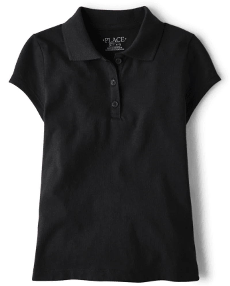 Girls Uniform Soft Jersey Polo