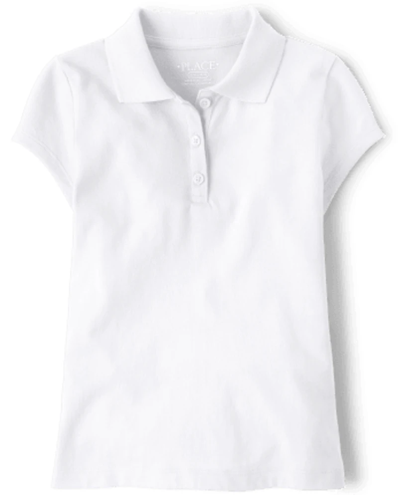 Girls Uniform Soft Jersey Polo