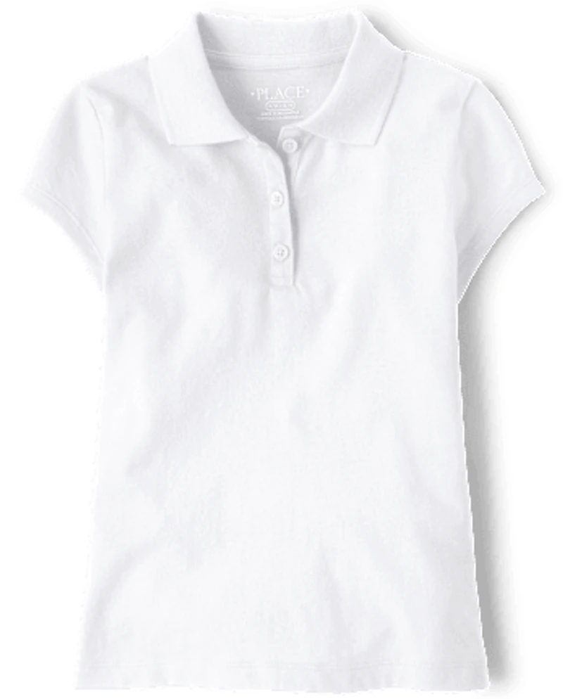Girls Uniform Soft Jersey Polo