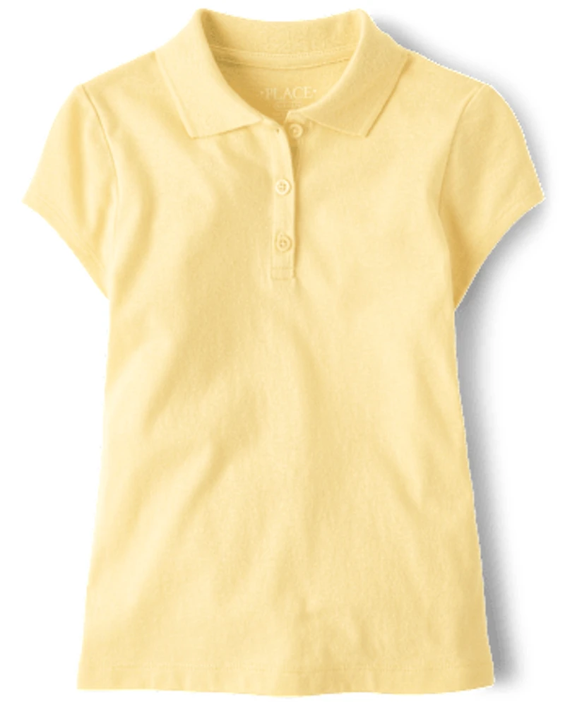 Girls Uniform Soft Jersey Polo
