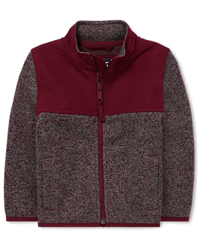 Baby And Toddler Boys Sweater Fleece Trail Jacket