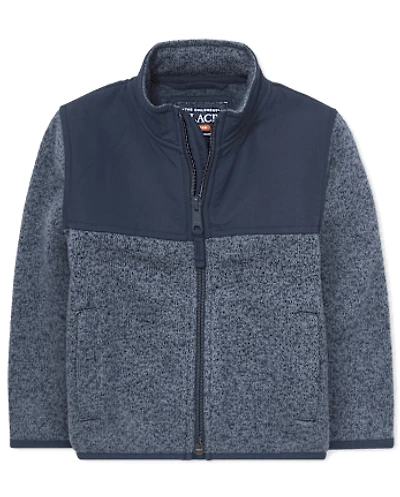 Baby And Toddler Boys Sweater Fleece Trail Jacket