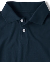Boys Uniform Soft Jersey Polo - Husky