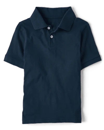 Boys Uniform Soft Jersey Polo - Husky
