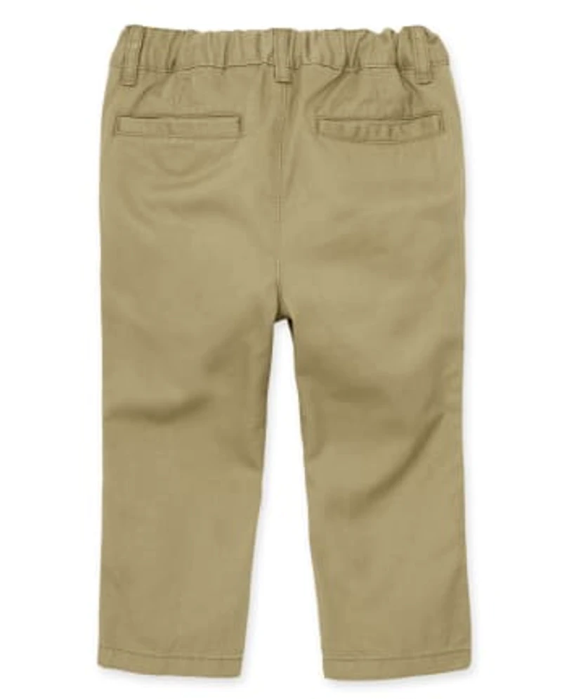 Baby And Toddler Boys Uniform Stretch Skinny Chino Pants