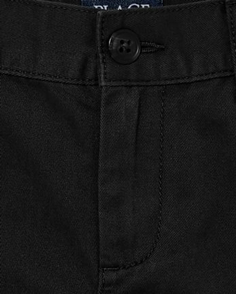Short chino extensible pour garçon