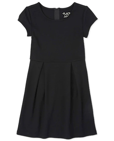 Girls Ponte Knit Everyday Dress
