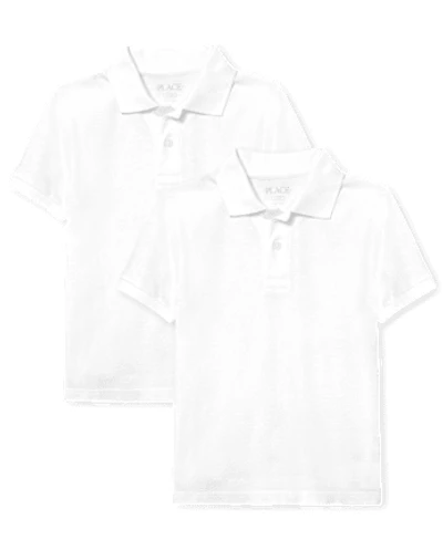 Kids Uniform Soft Pique Polo 2-Pack