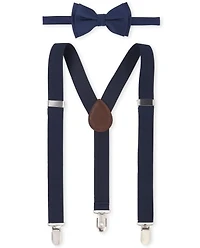 Boys Bow Tie And Suspenders 2-Piece Set