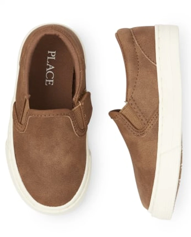 Espadrilles uniformes à enfiler pour tout-petits garçons