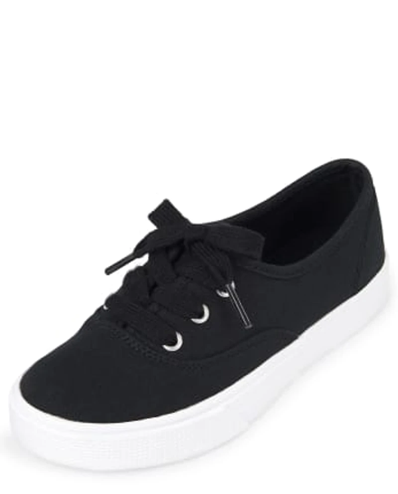 Girls Lace Up Sneakers