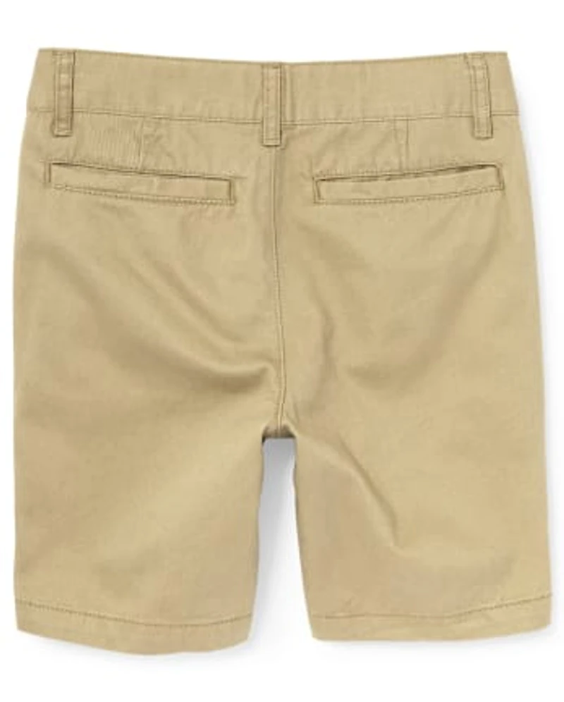 Boys Uniform Stretch Chino Shorts 2-Pack