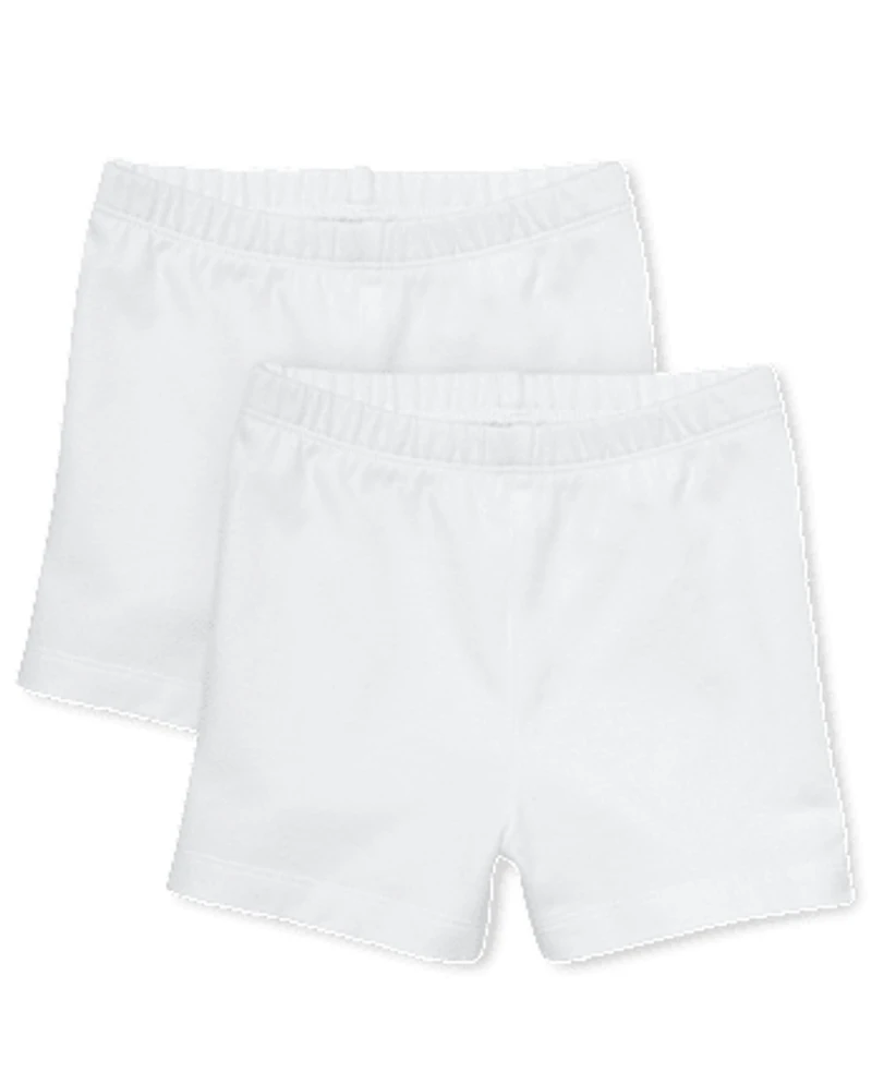 Toddler Girls Cartwheel Shorts 2-Pack