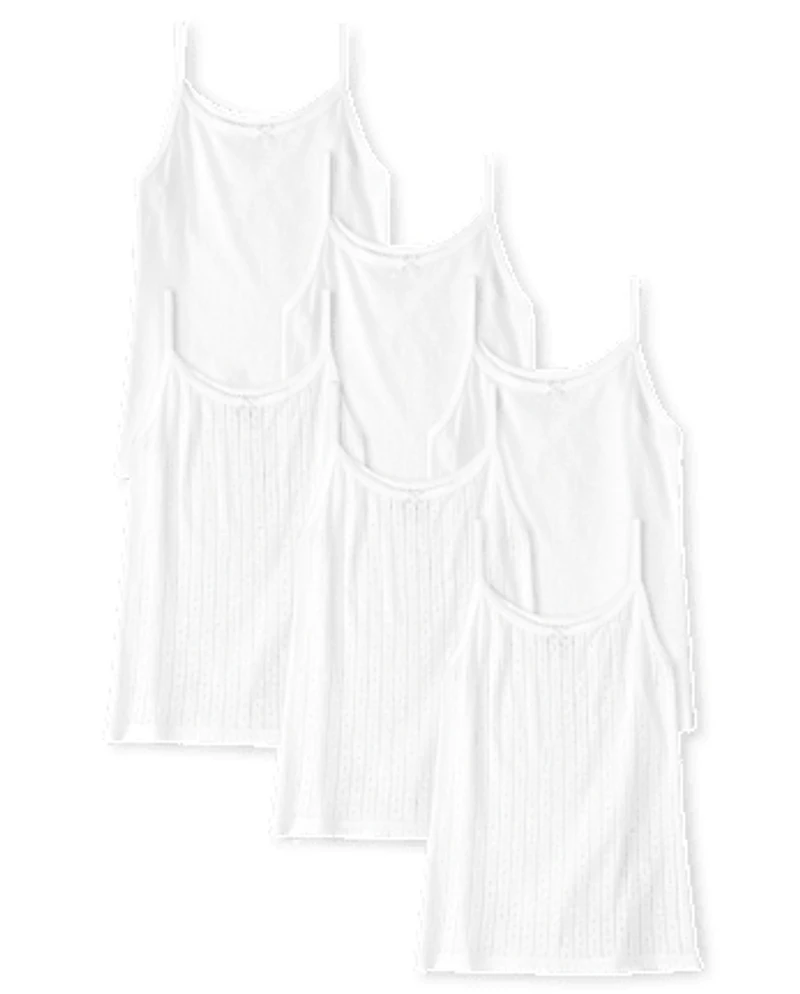 Girls Picot Trim Cami 6-Pack