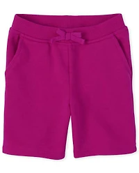 Short d'uniforme Active French Terry pour toute-petite fille