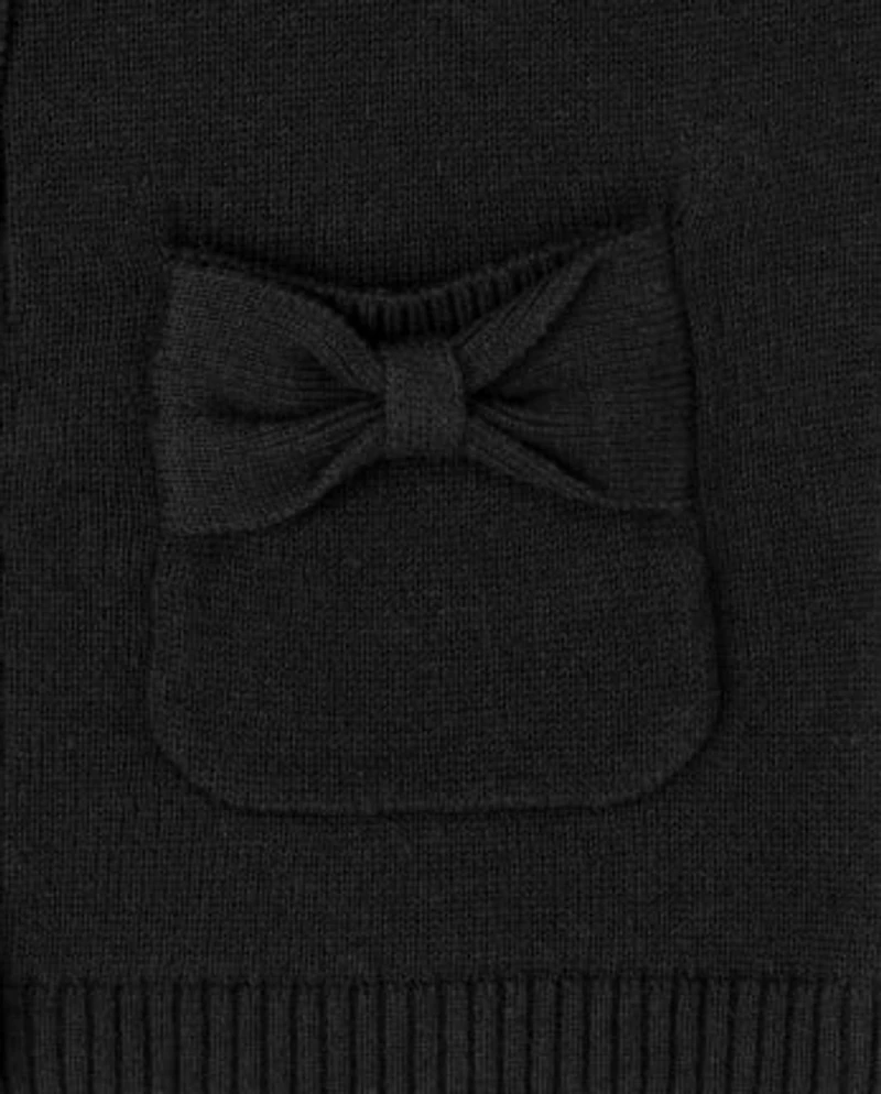 Toddler Girls Bow Cardigan