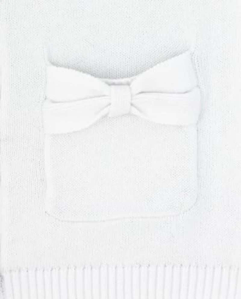 Toddler Girls Bow Cardigan
