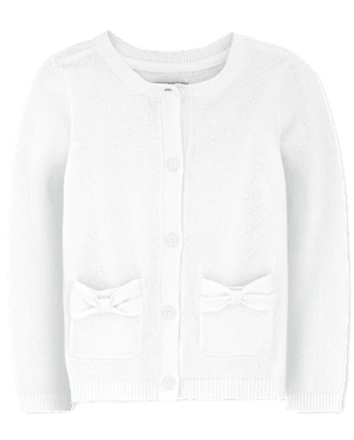Toddler Girls Bow Cardigan