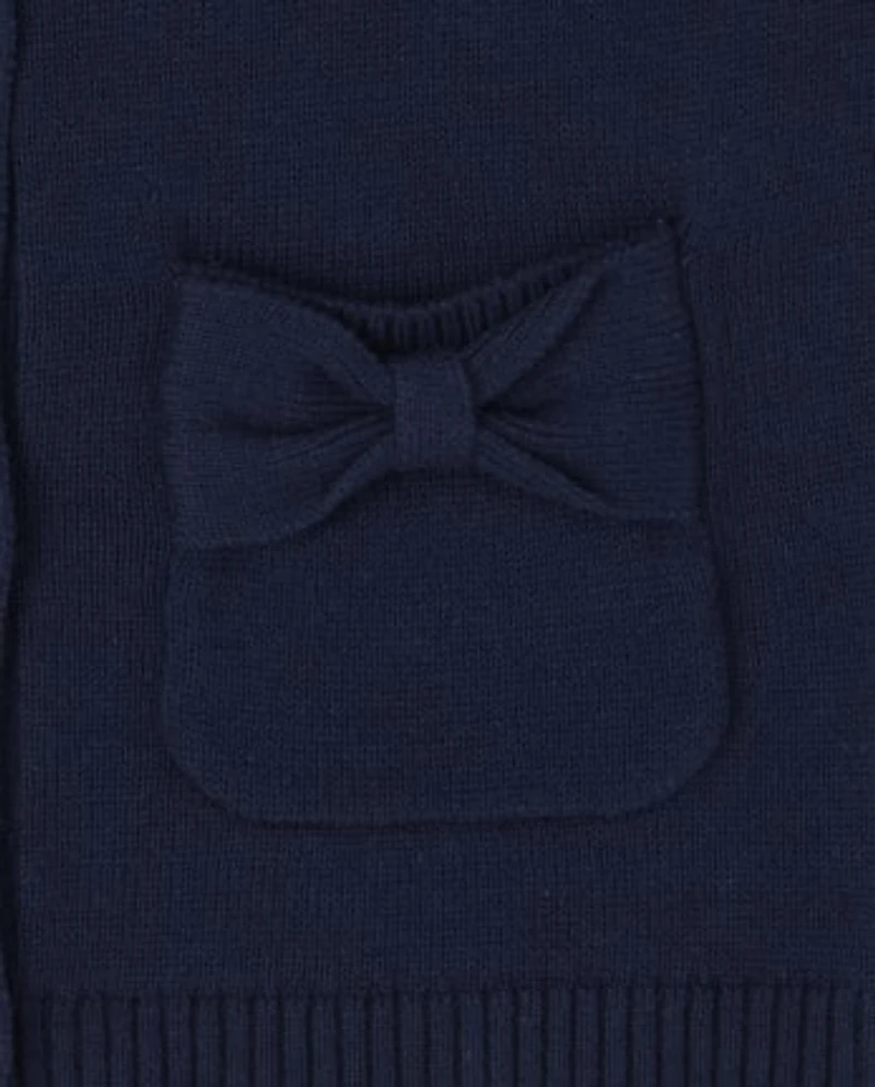 Toddler Girls Bow Cardigan