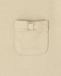 Toddler Girls Bow Ponte Knit Dress