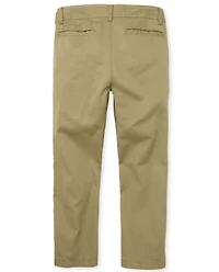 Boys Uniform Skinny Chino Pants 2-Pack