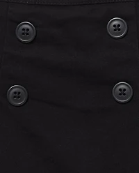 Girls Uniform Stretch Button Skort