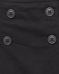 Jupe-short extensible à boutons pour fille