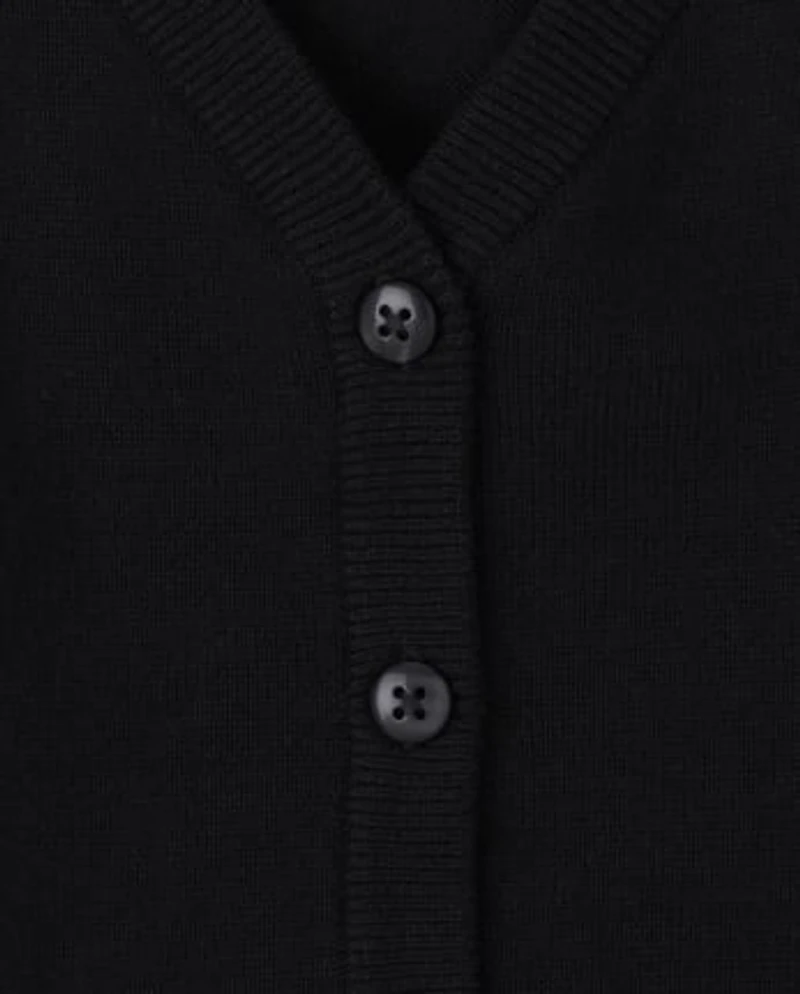 Girls V-Neck Cardigan