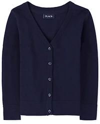 Girls V-Neck Cardigan