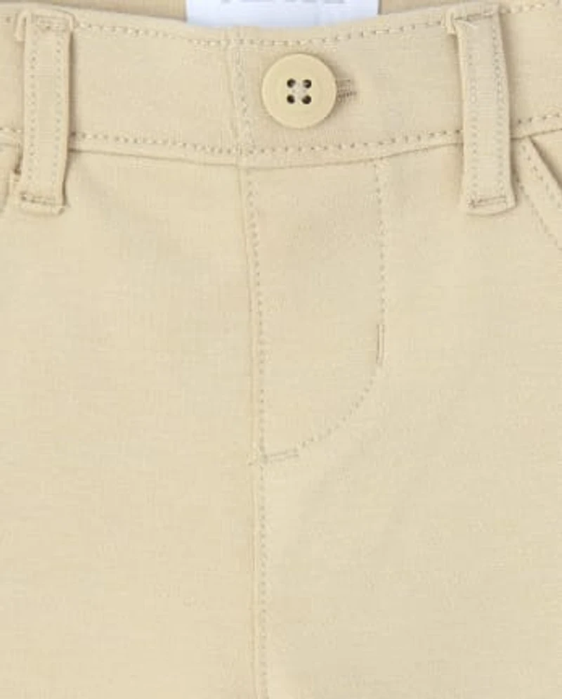 Girls Uniform Ponte Knit Pull On Jeggings 2-Pack
