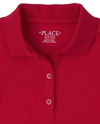 Girls Uniform Polo Shift Dress