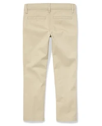 Girls Uniform Stain And Wrinkle Resistant Stretch Skinny Chino Pants