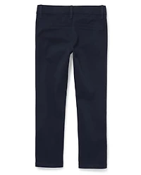 Girls Uniform Stain And Wrinkle Resistant Stretch Skinny Chino Pants