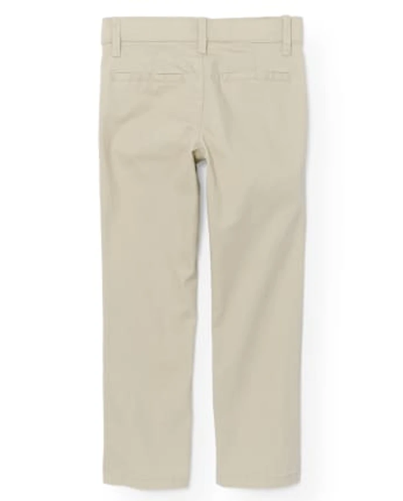 Lot de 2 pantalons chino skinny uniformes pour filles