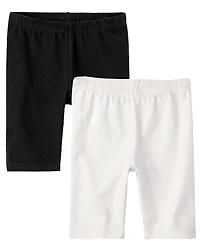 Girls Bike Shorts 2-Pack