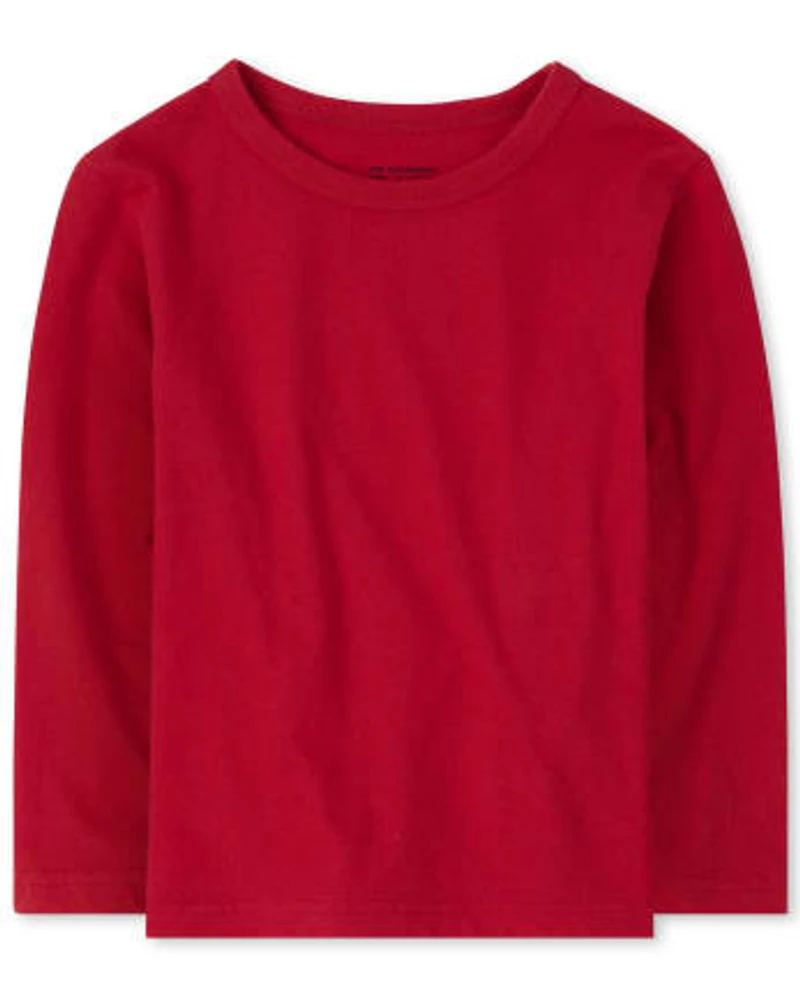 Lot de 4 t-shirts superposés uniformes pour bébés et tout-petits garçons