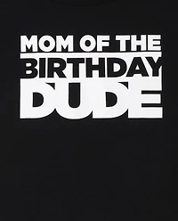 Womens Matching Family Birthday Graphic Tee