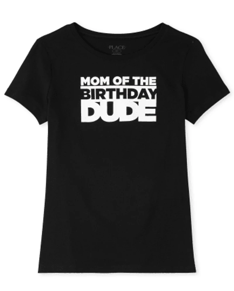 Womens Matching Family Birthday Graphic Tee