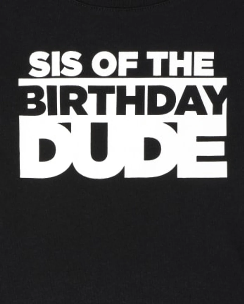 Baby And Toddler Girls Matching Family Birthday Graphic Tee